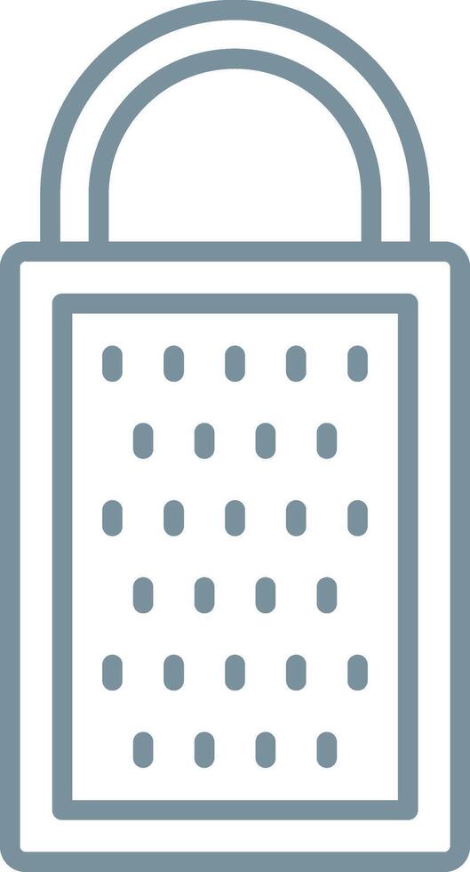 Cheese grater Line Icon vector