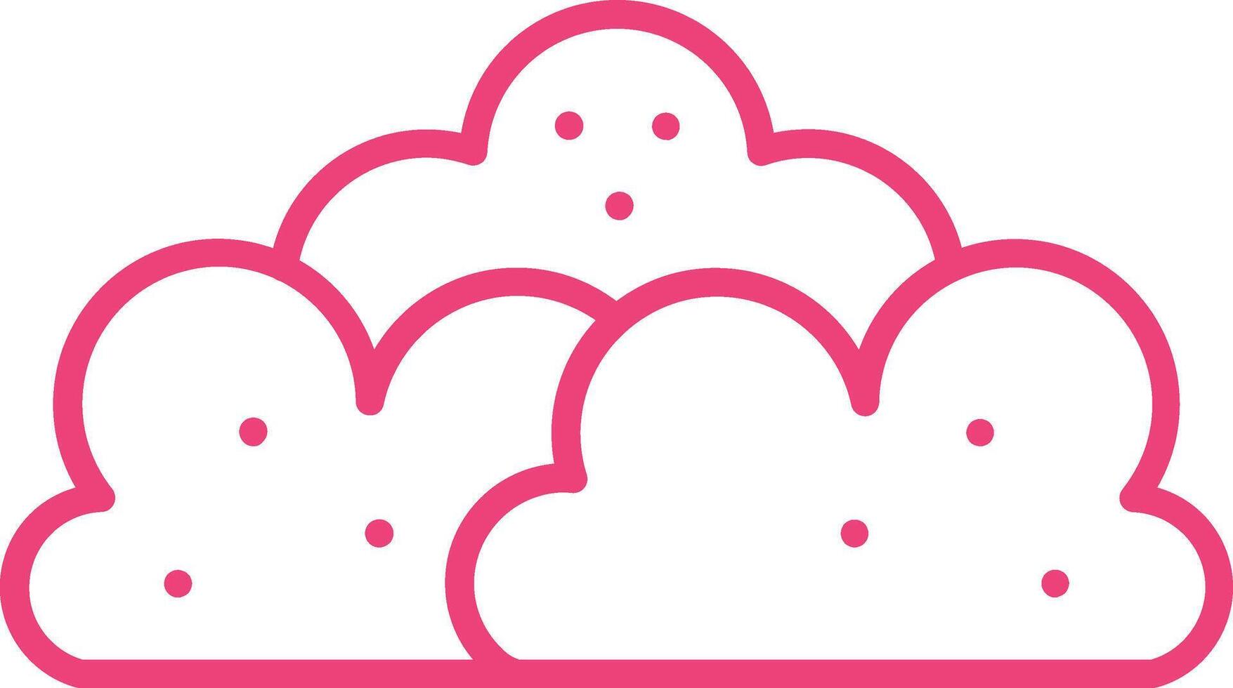 Bush Line Icon vector