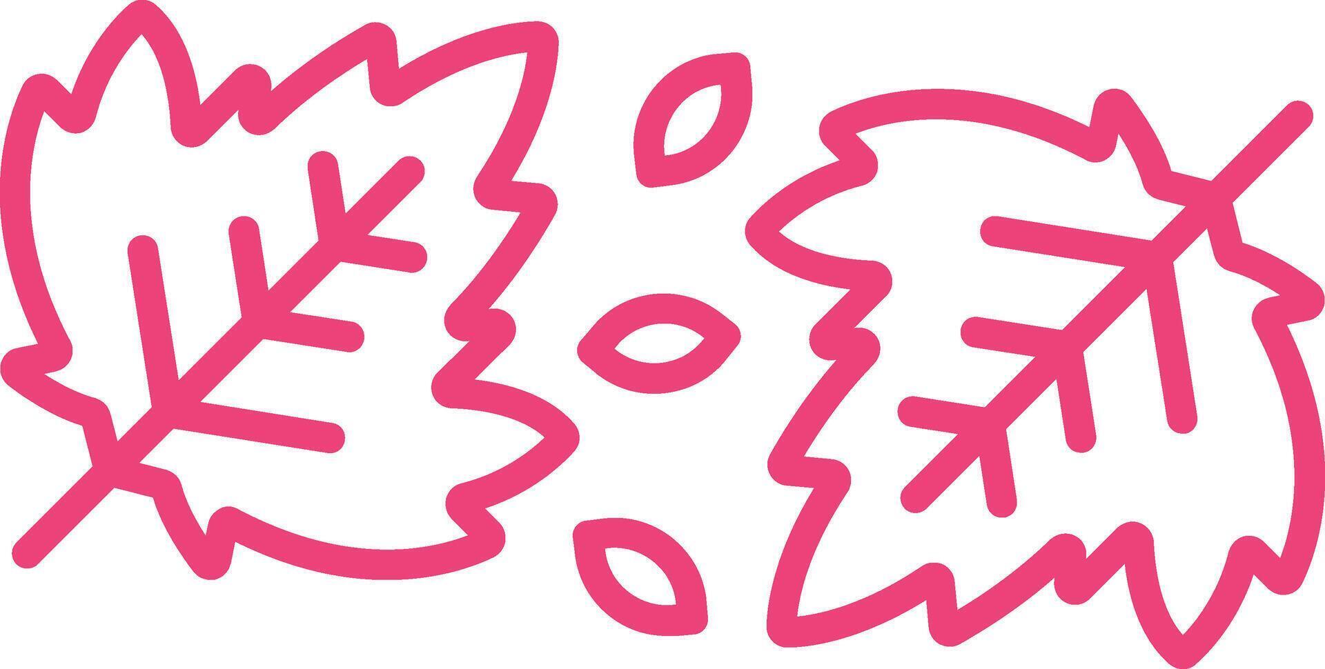 Leaves Falling Line Icon vector