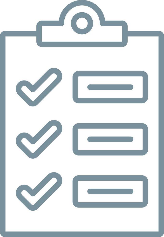 Task Line Icon vector