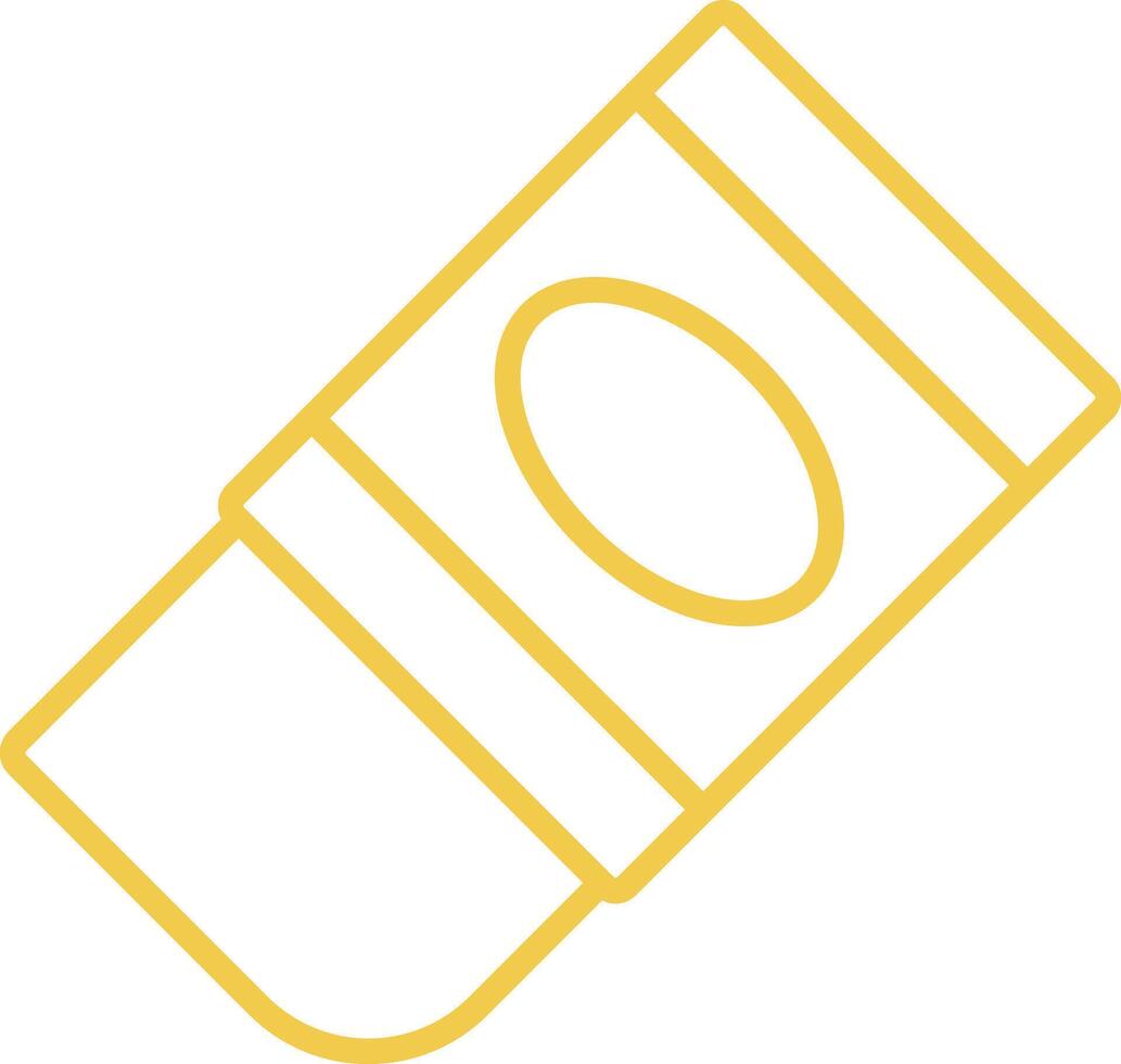 Rubber Line Icon vector