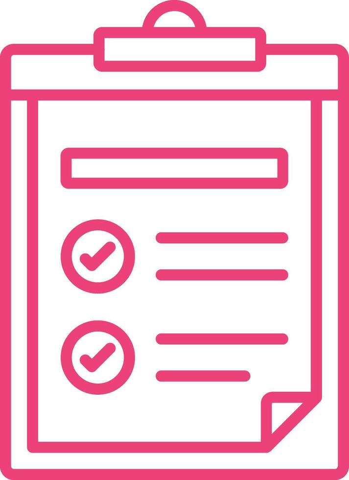 Note Line Icon vector