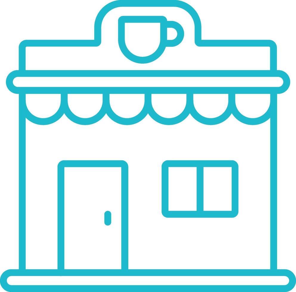 Coffee Shop Line Icon vector