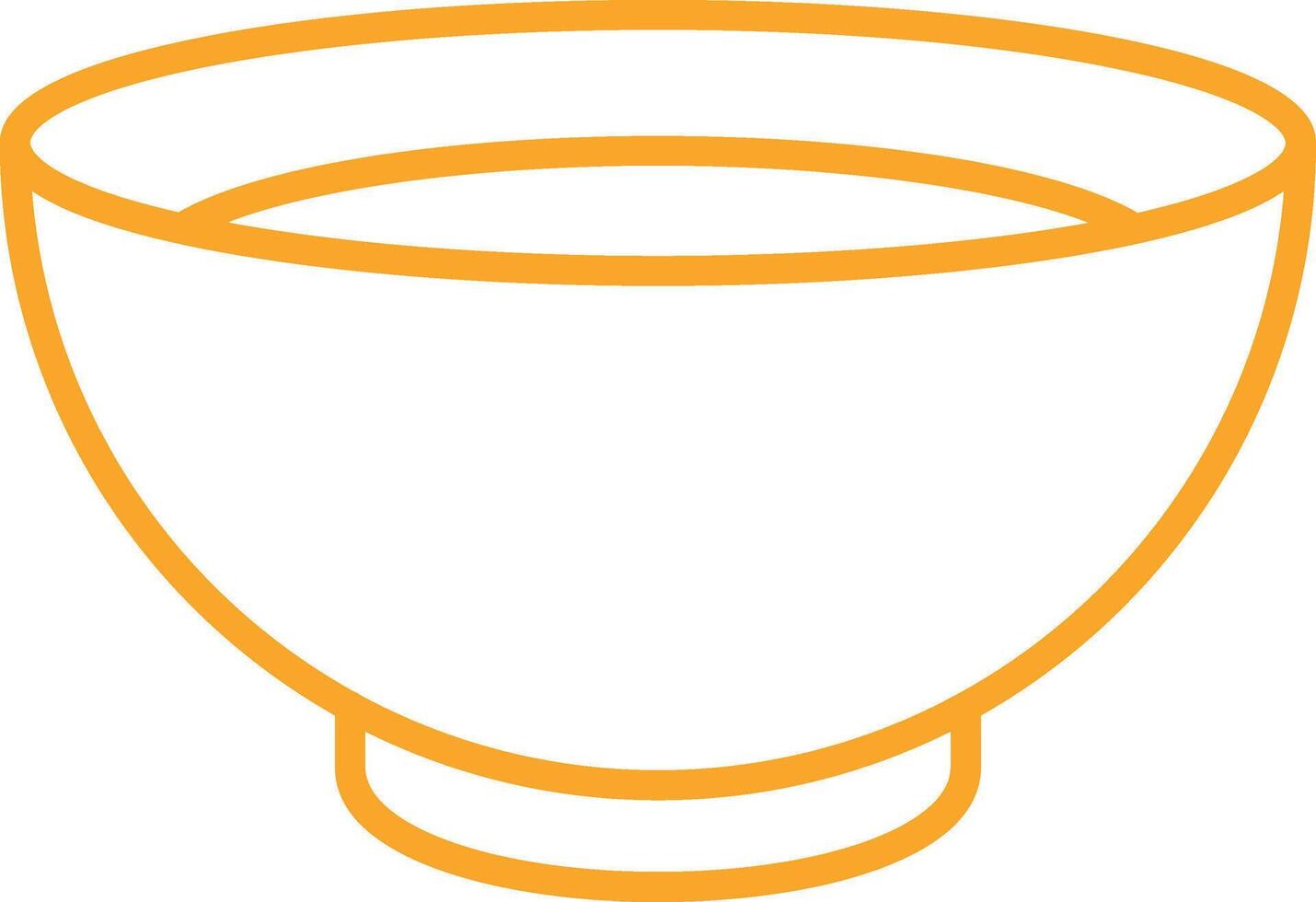 Bowl Line Icon vector