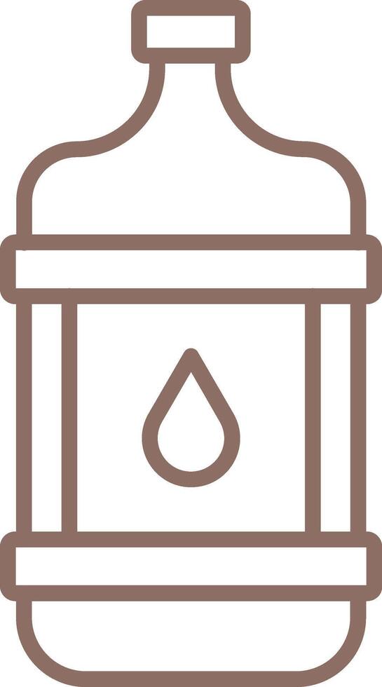 Oil Bottle Line Icon vector