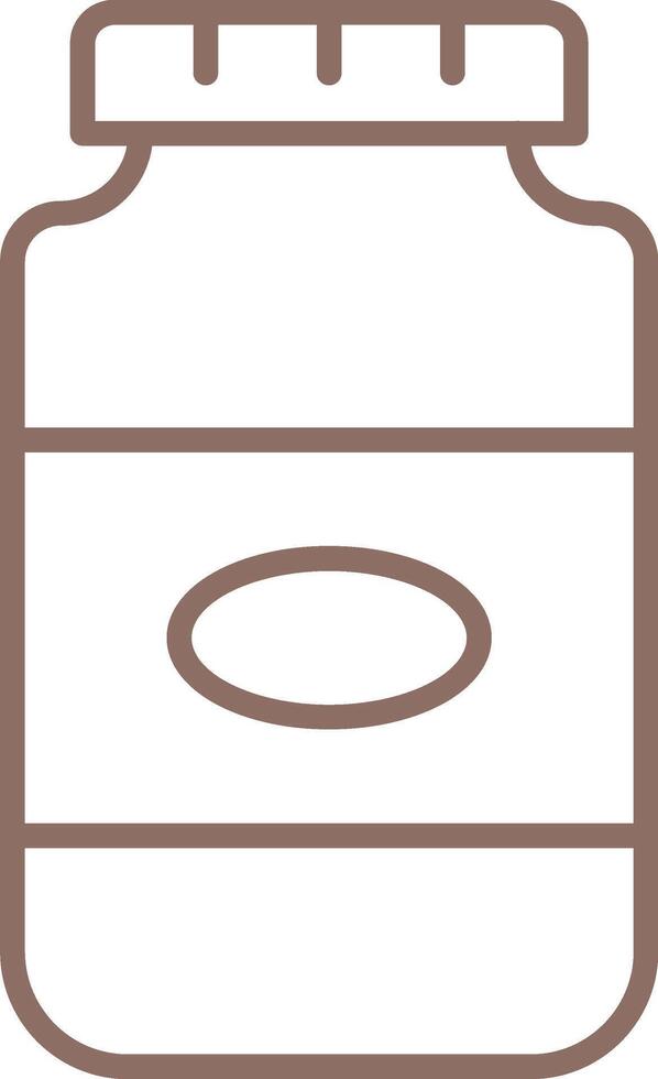 Jar Line Icon vector