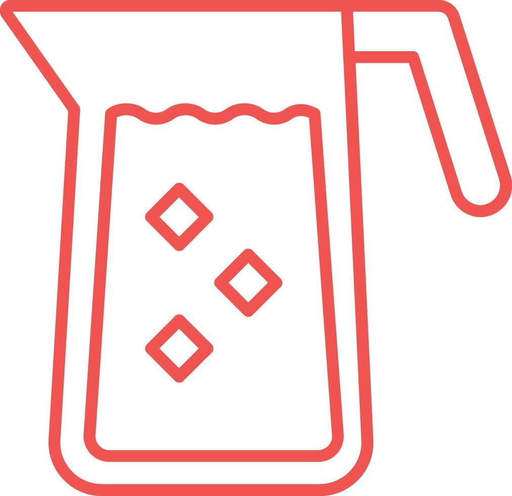 Jug Line Icon vector