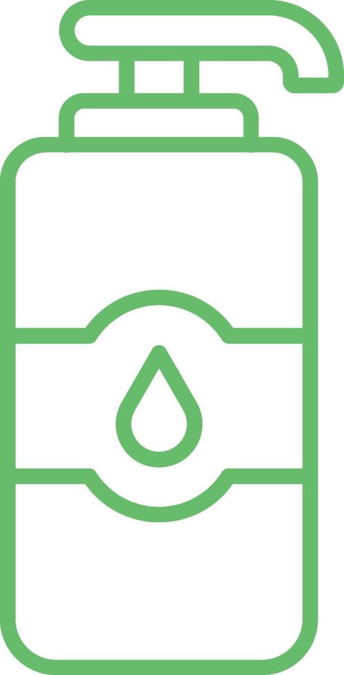 Shampoo Bottle Line Icon vector