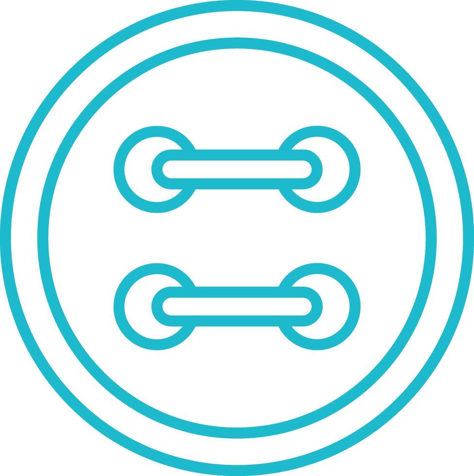 Button Line Icon vector