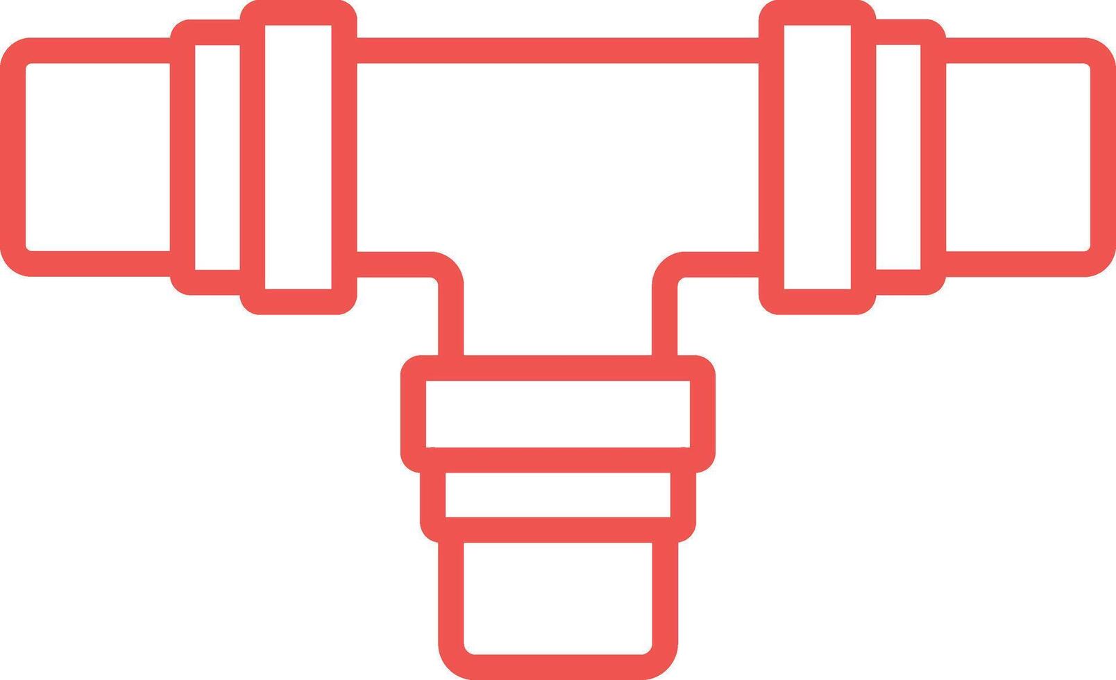 Plastic Pipe Line Icon vector