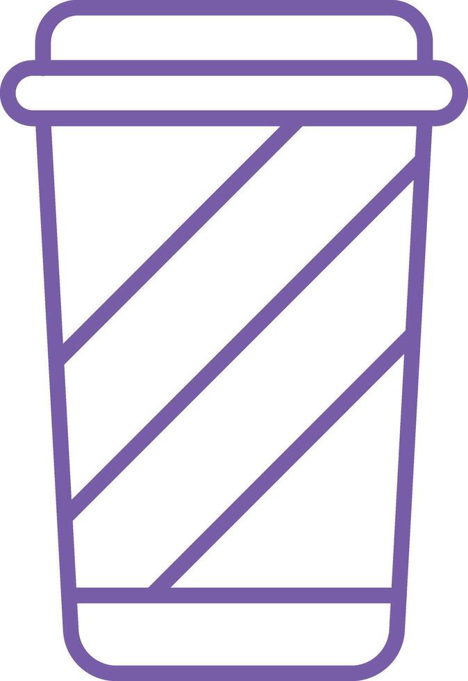 Plastic Cup Line Icon vector