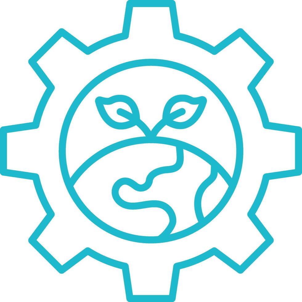 Ecosystem Line Icon vector