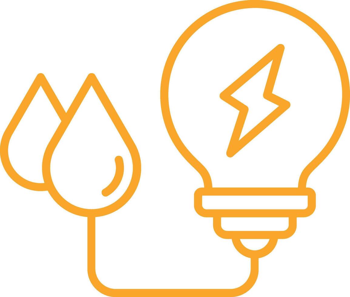 Clean Energy Line Icon vector
