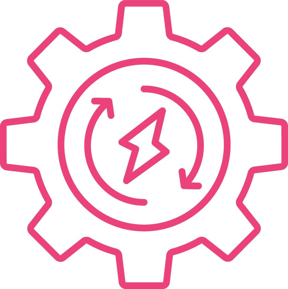 Energy Management Line Icon vector
