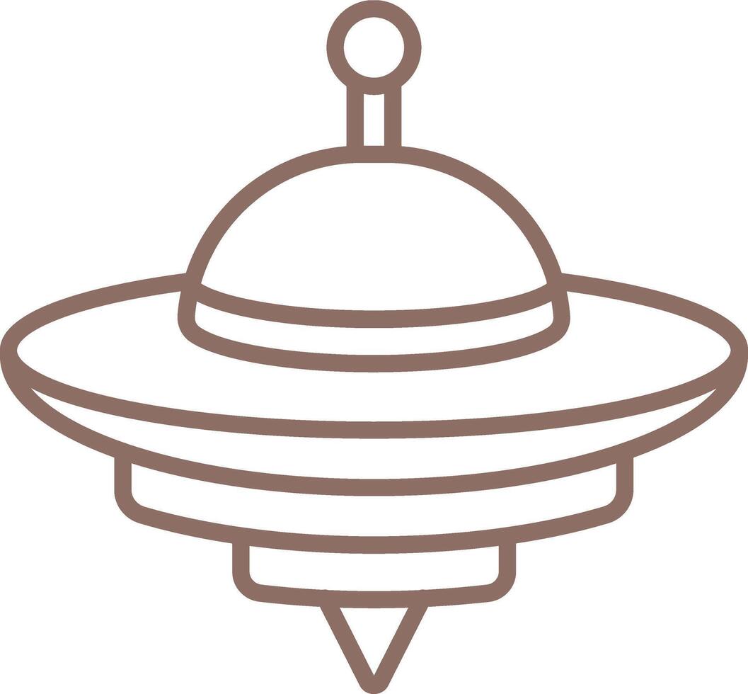 Spinning top Line Icon vector