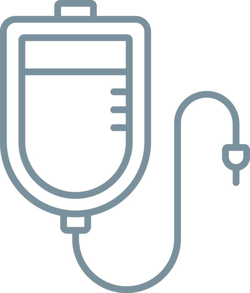 Infusion Line Icon vector