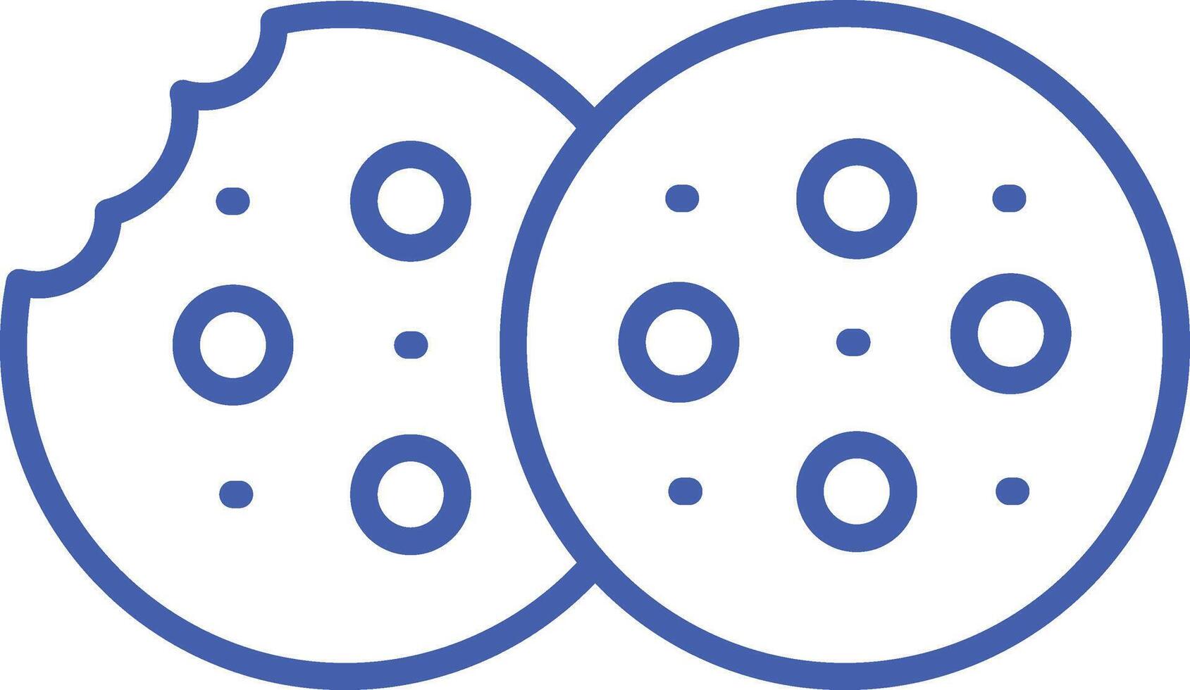 Cookies Line Icon vector