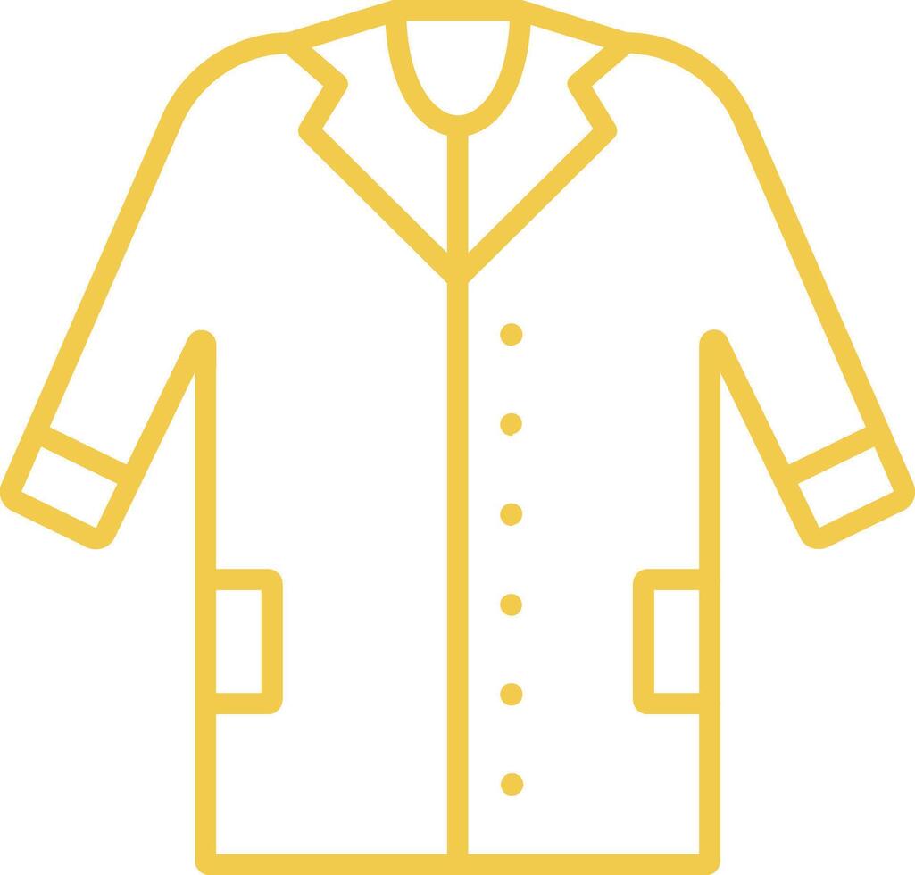 Lab Uniform Line Icon vector