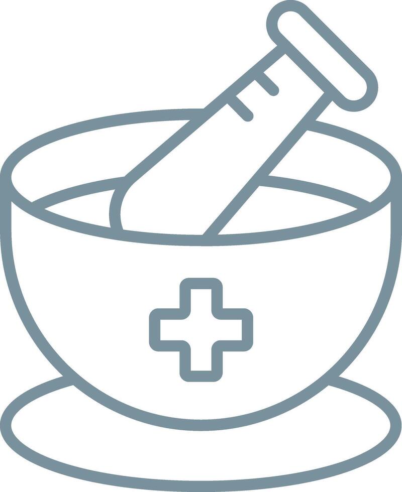 Mortar Line Icon vector