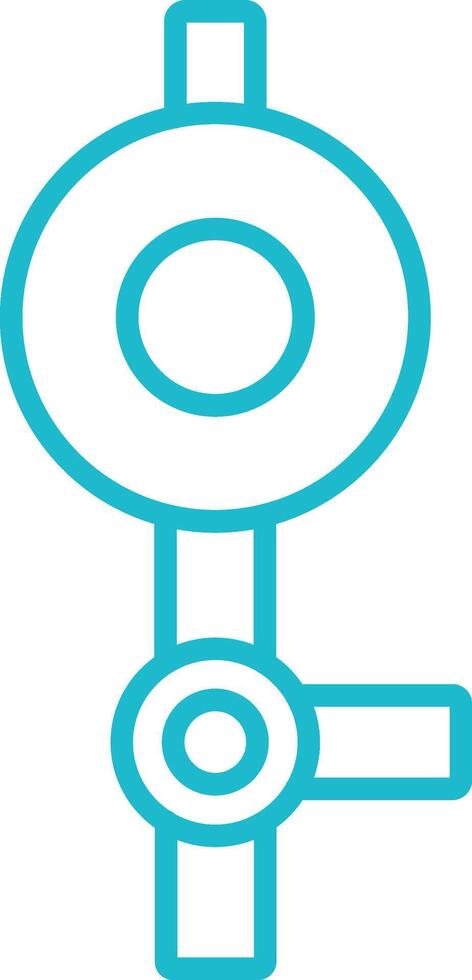 Pipette Bulb Line Icon vector