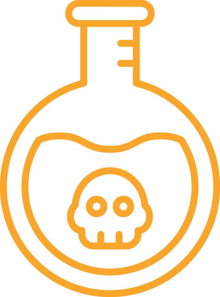 Toxicity Line Icon vector
