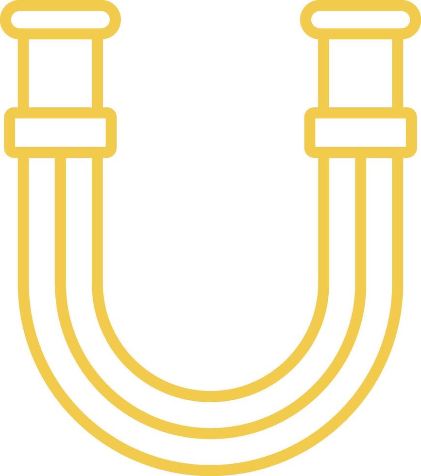U Tube Line Icon vector