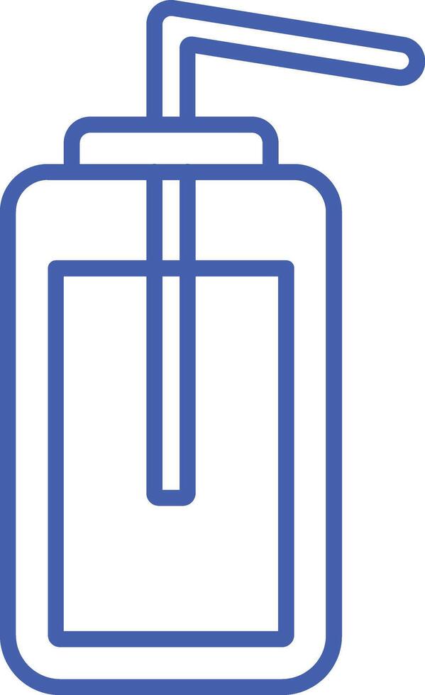 Wash Bottle Line Icon vector