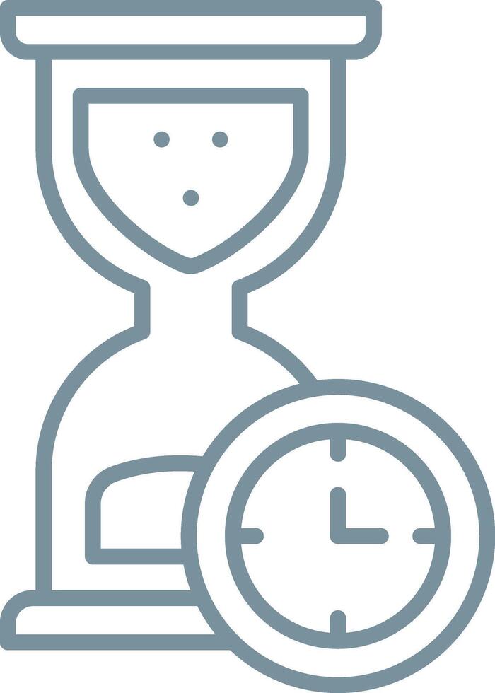 Watch Glass Line Icon vector