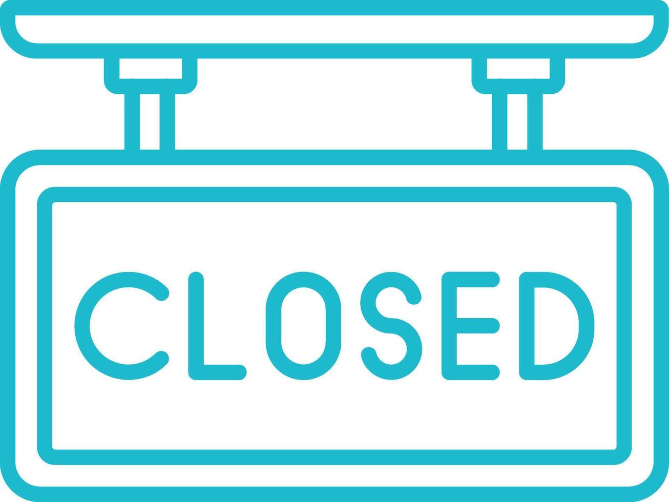 Closed Tag Line Icon vector