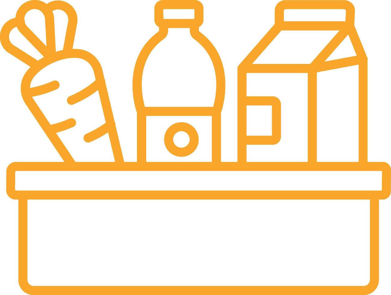 Grocery Line Icon vector