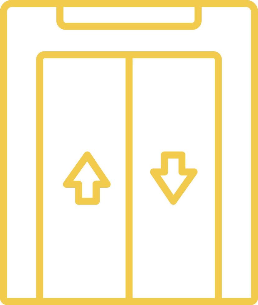 Lift Line Icon vector