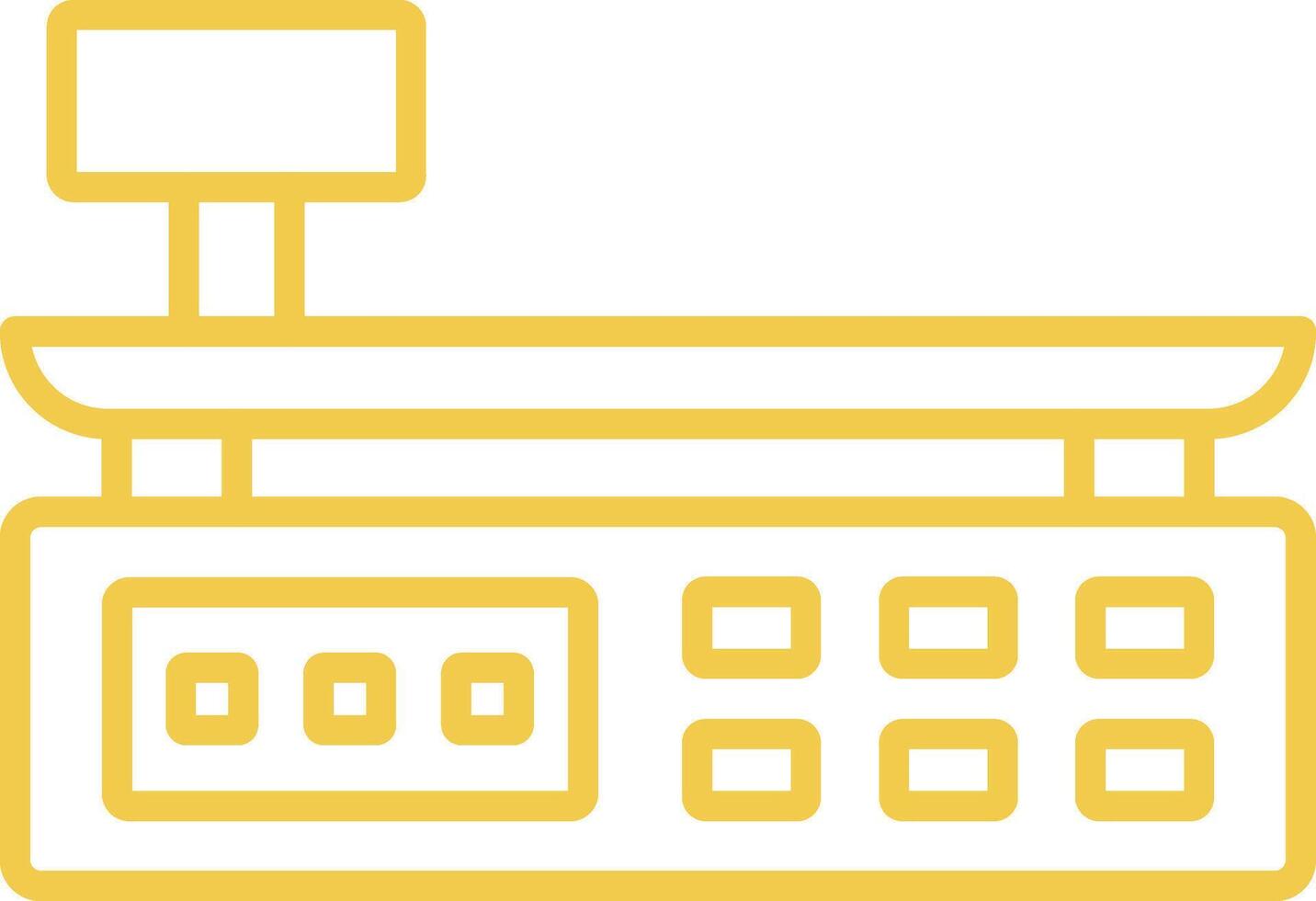 Scale Line Icon vector