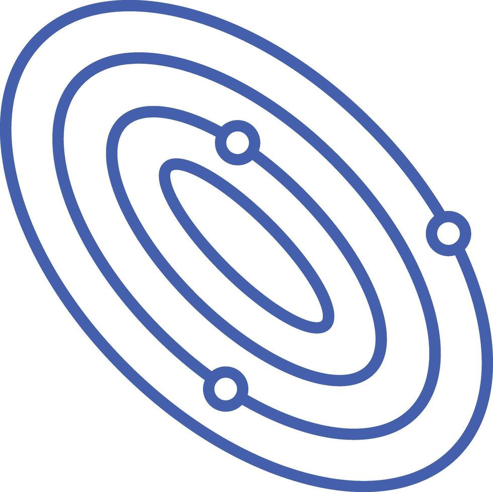 Orbit Line Icon vector