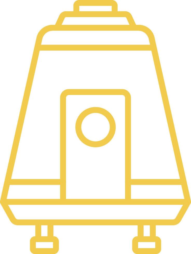 Space Capsule Line Icon vector