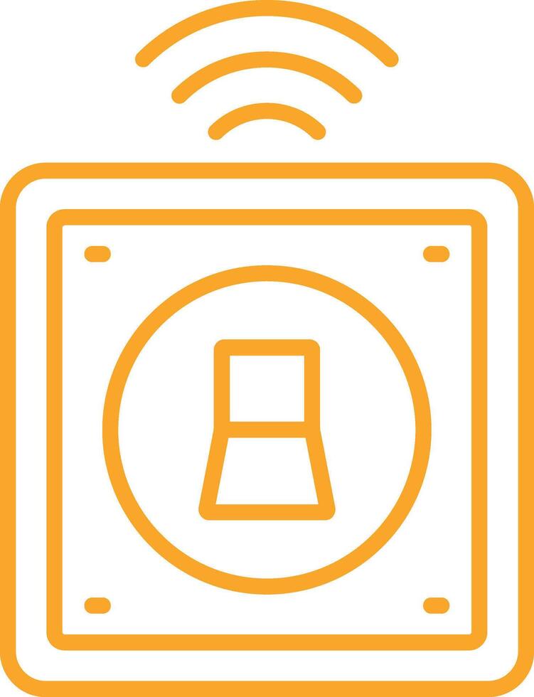 Smart Switch Line Icon vector