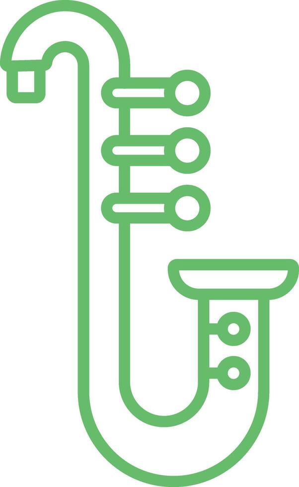 Saxophone Line Icon vector