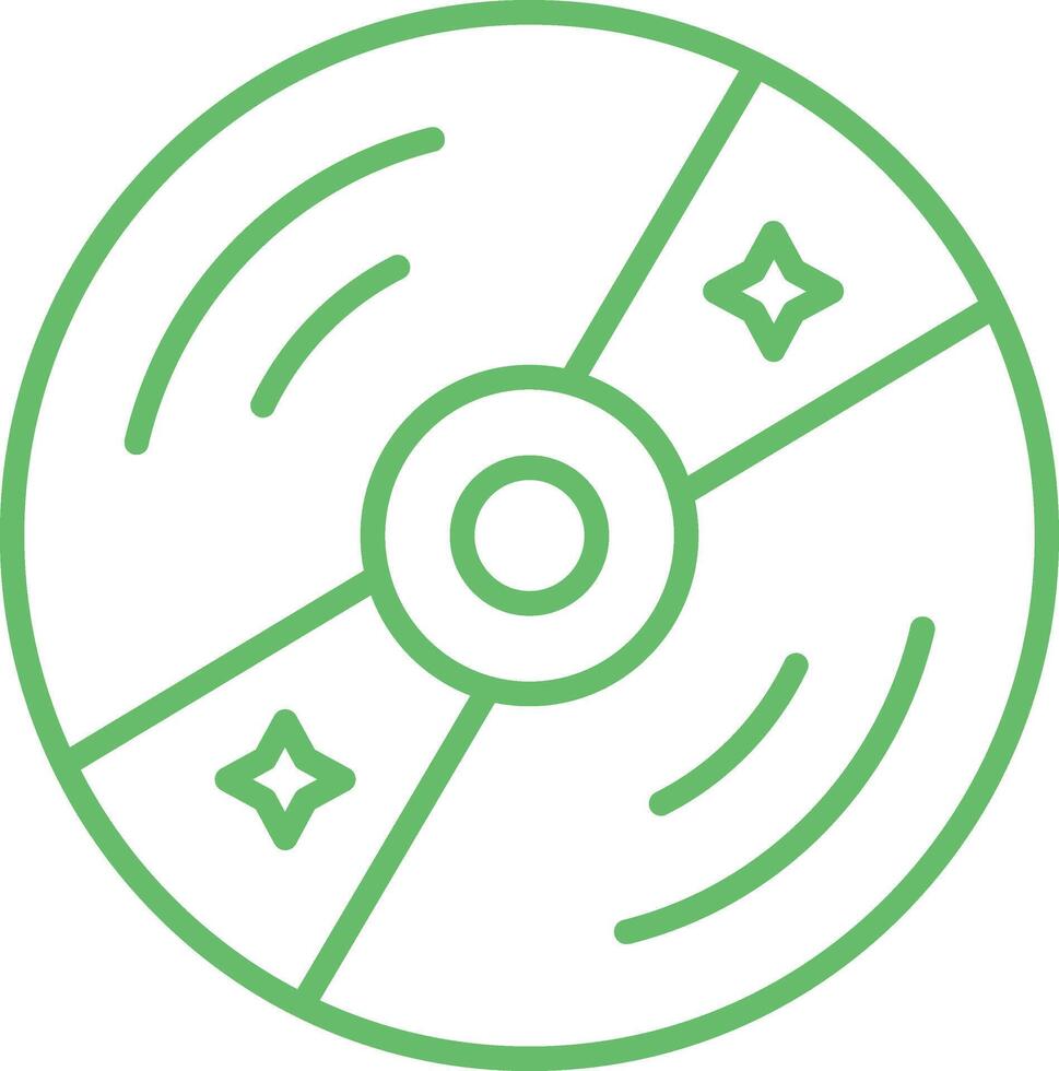 Vinyl Line Icon vector