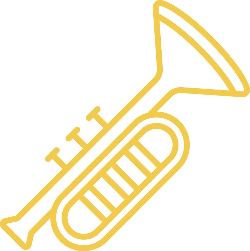 Trumpet Line Icon vector