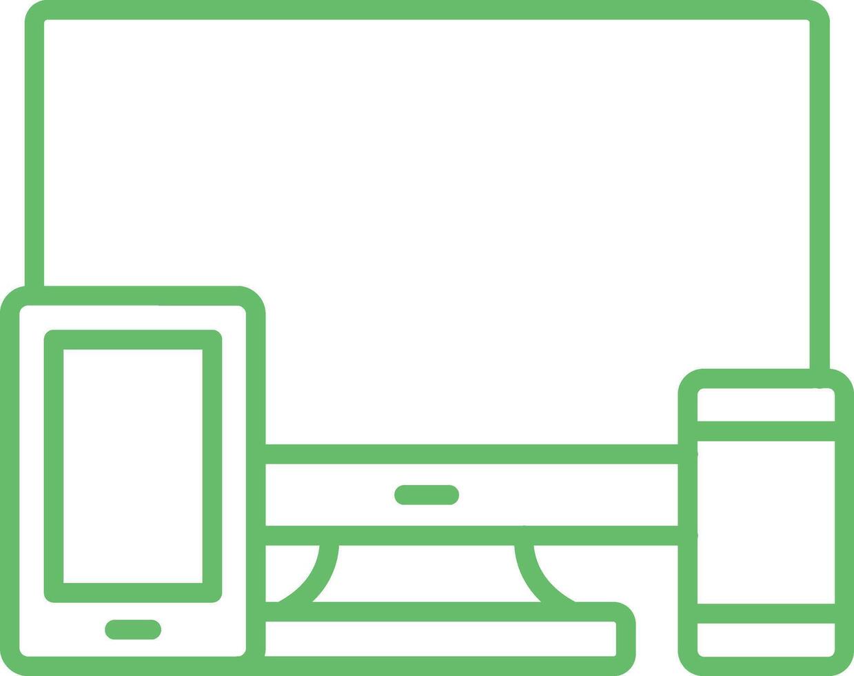 Devices Line Icon vector
