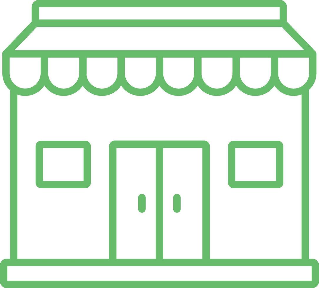Retail Line Icon vector