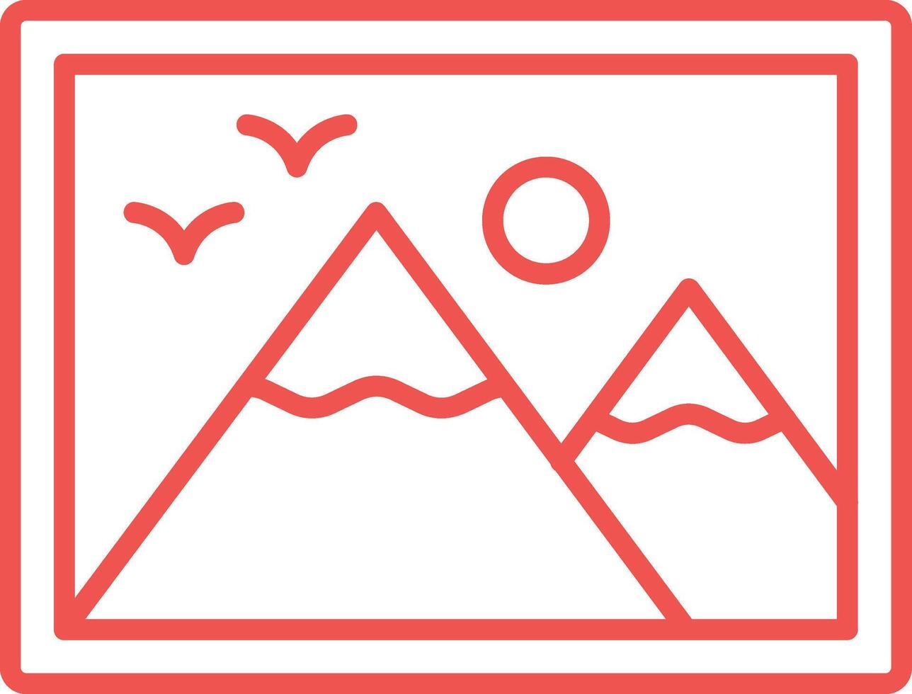 Painting Line Icon vector