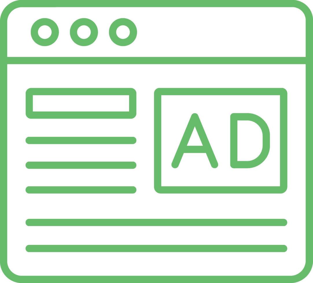 Banner Line Icon vector
