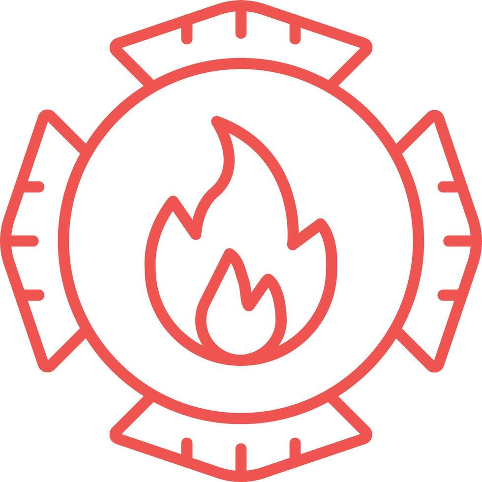 Emblem Line Icon vector