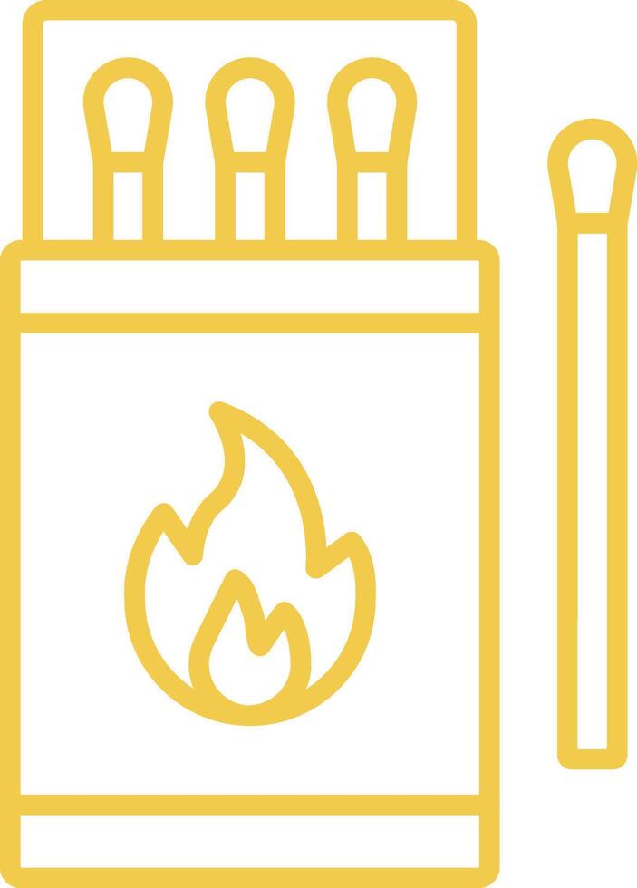 Matches Line Icon vector
