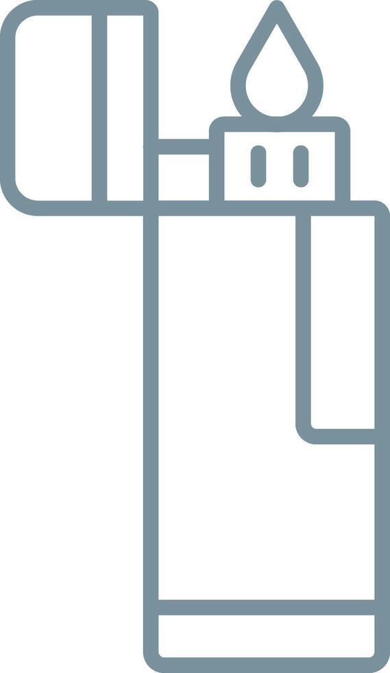 Lighter Line Icon vector