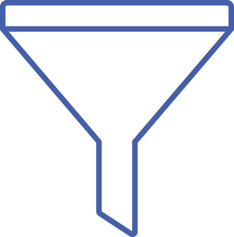 Funnel Line Icon vector