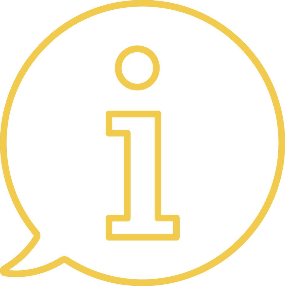 Info Line Icon vector