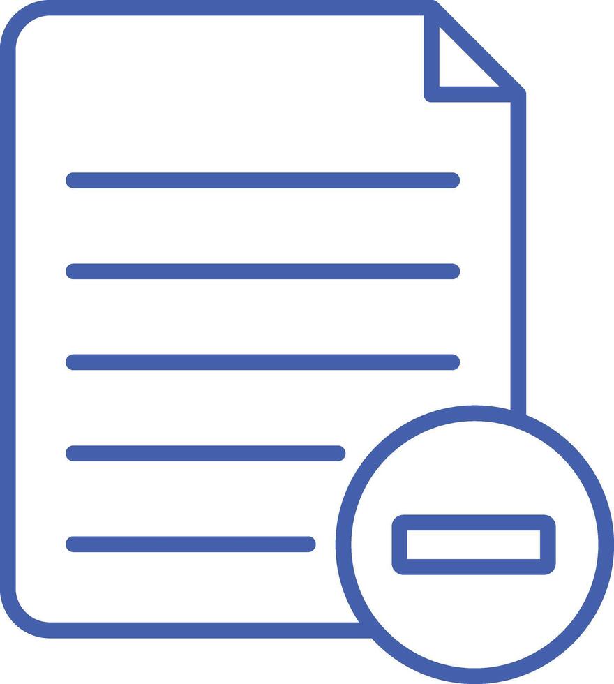 Remove Line Icon vector