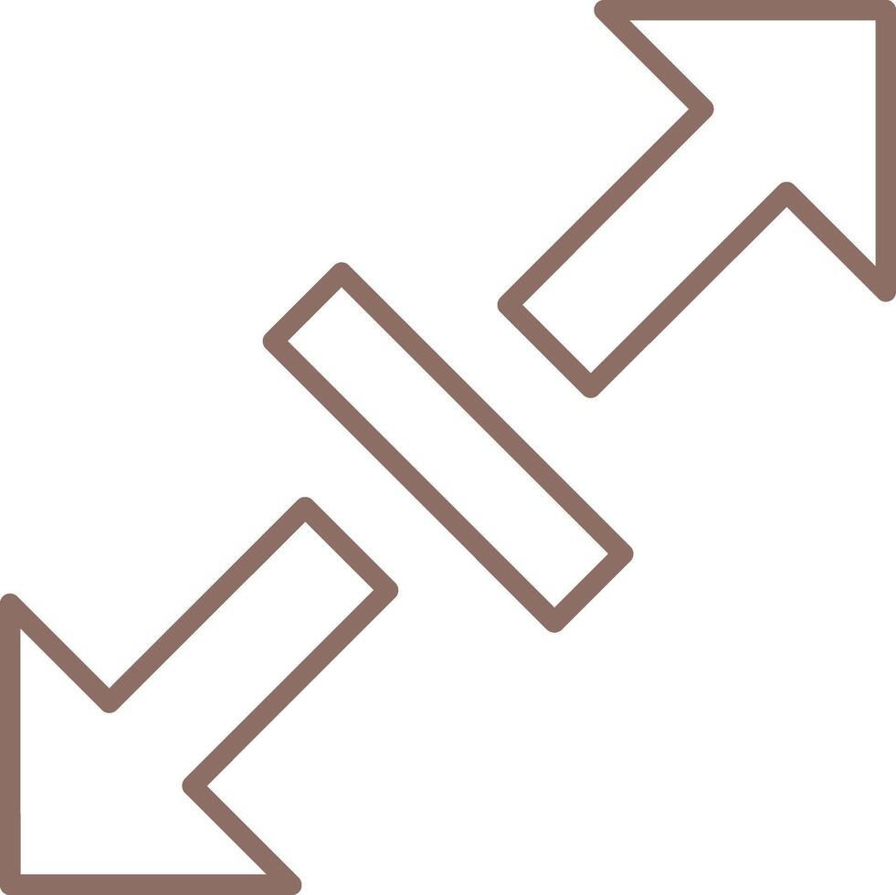 Resize Line Icon vector