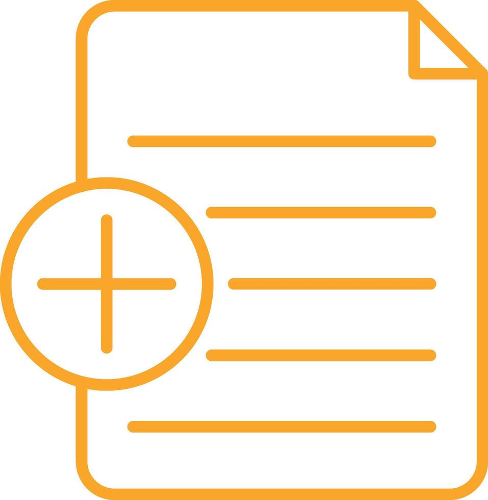 Add Line Icon vector